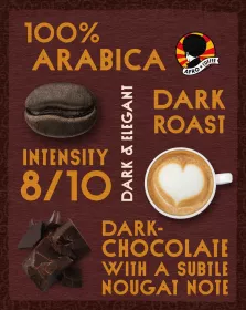 Dark & Elegant Ground Coffee, Organic, Fairtrade 250g